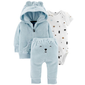 Carters Baby Boy Clothes Terry Cardigan Pants Set